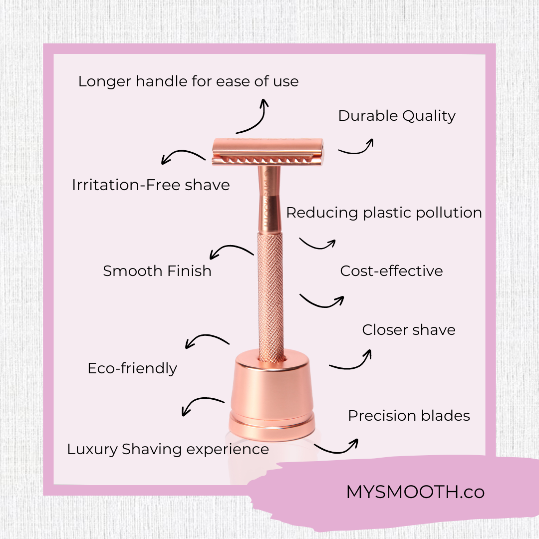 Matte Rose Gold Safety Razor